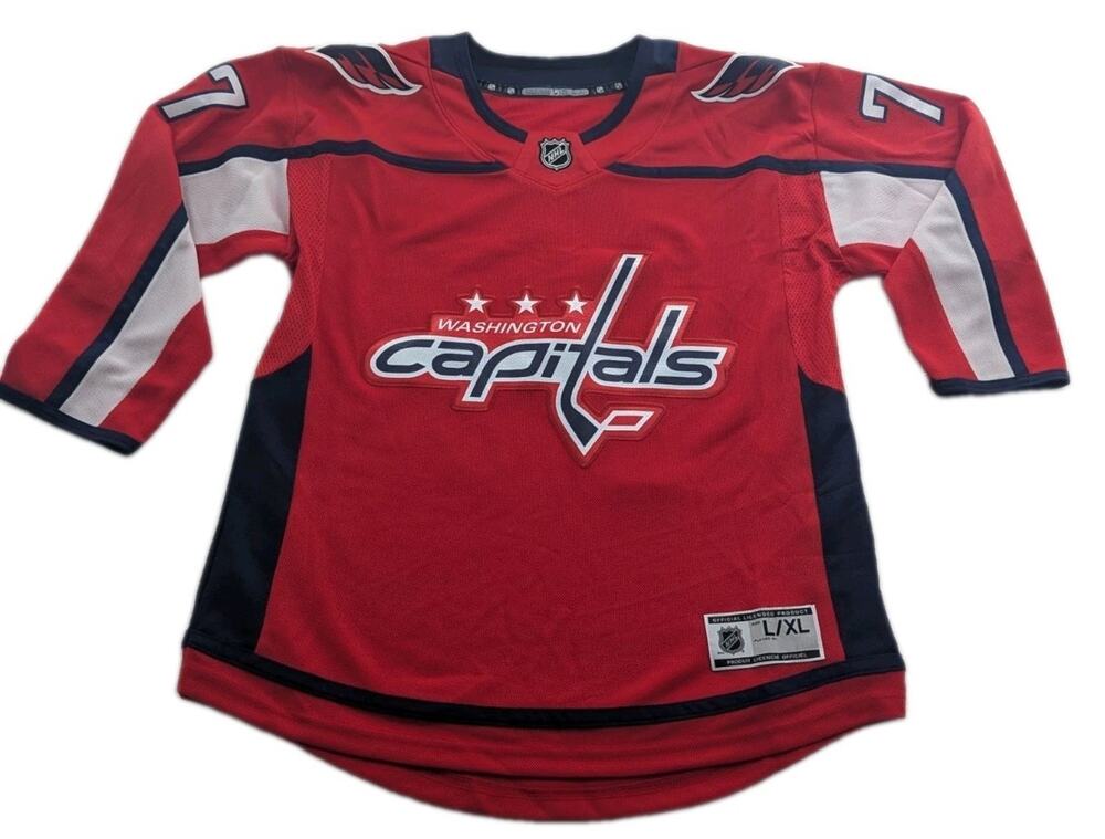 Washington Capitals T.J. Oshie #77 NHL Youth Size L/XL Red/Navy/White Jersey
